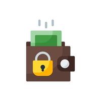 secure payment flat style icon vector