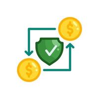 secure payment flat style icon vector