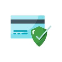 secure payment flat style icon vector