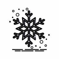 Snowflake Icon Colorful Style.eps vector