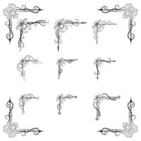 Text Devider Decorative Baroque Victorian Style vector