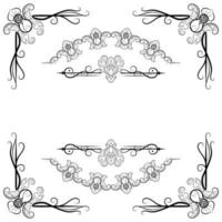 Text Devider Decorative Baroque Victorian Style vector