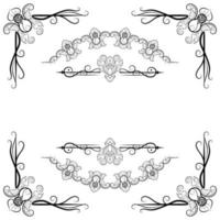 Text Devider Decorative Baroque Victorian Style vector