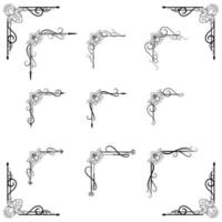 Text Devider Decorative Baroque Victorian Style vector