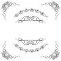 Text Devider Decorative Baroque Victorian Style vector