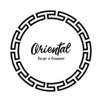 Chinese Oriental Frame Border vector