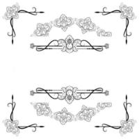 Text Devider Decorative Baroque Victorian Style vector
