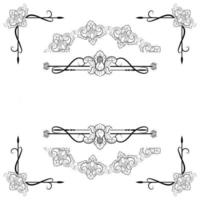 Text Devider Decorative Baroque Victorian Style vector