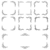 Text Devider Decorative Baroque Victorian Style vector