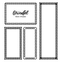 Chinese Oriental Frame Border vector