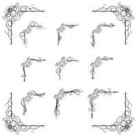 Text Devider Decorative Baroque Victorian Style vector