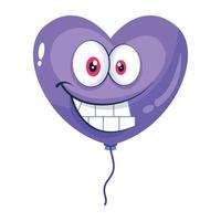 Funny Heart  Balloon vector