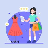 Shopping and commerce vector