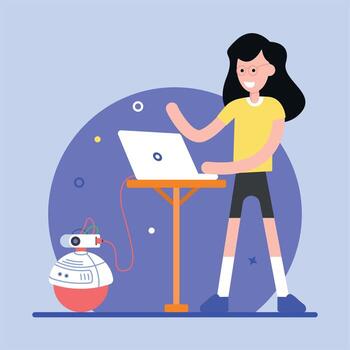 Robotics and Technology vector