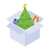 Christmas Tree and Decoration vector