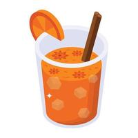 jugo de naranja y bebida vector