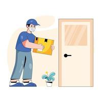 Doorstep Delivery Vector Art, Icons, and Graphics for Free Download