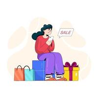 Online Shopping and Sale vector