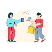 aplicación de compras online vector