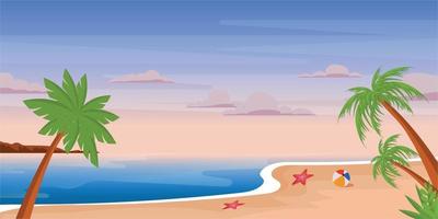 Beach Background and Seashore vector