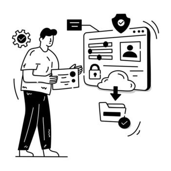 almacenamiento de datos en la nube vector