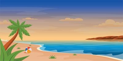 fondo de playa y orilla del mar vector