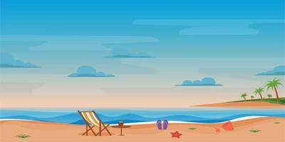 Beach Castle and Activities vector