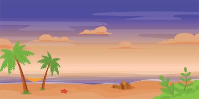 Beach Background and Seashore vector