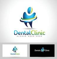 logo dentista dental vector