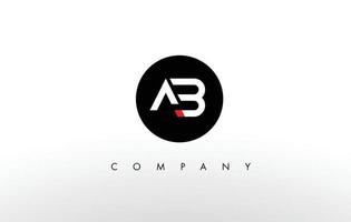 A B Logo. A B Letter Design Vector