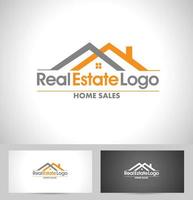 logotipo inmobiliario vector