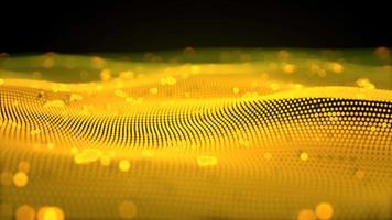 Abstract motion gold wave background