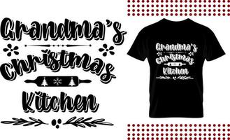 farmhouse christmas design sign. grandma's christmas kitchen vector printable