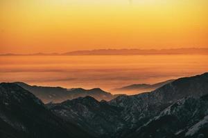 Po Valley and Apennines in Italy seen from the Lombardy Prealps photo