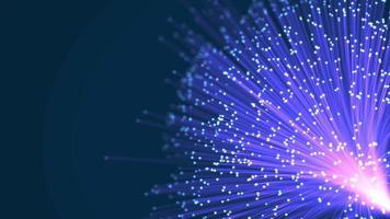 fond abstrait de fibre optique. video