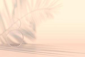 Abstract background for product presentation. Empty scene with shadows. 3d rendering. photo