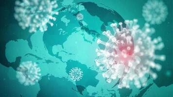 Virus epidemic report news background