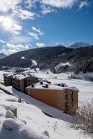 Houses in the town of Bordes d en Valira in Canillo, Andorra photo