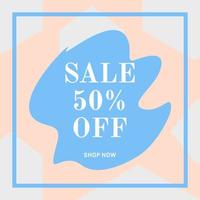 50 percent discount off vector