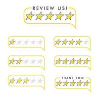 customer feedback rating review symbol  Modern flat style vector illustration