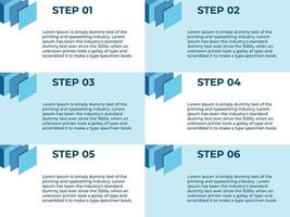 infographics template design 6 steps in business free vector design design 6 steps in business free vector design