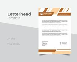 Business letterhead template for corporate identity vector