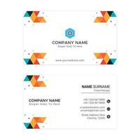 Professional Creative Modern Business Card vector template. Simple and clean print ready design.