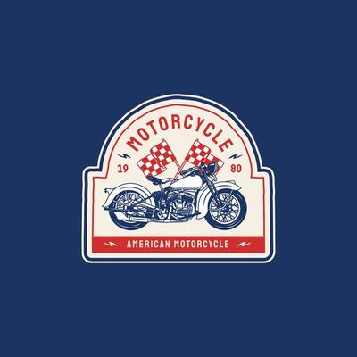Set of Various Vintage Motorcycle Garage Logo Badge Hand made Vector ...