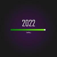 2022 new year loading concept vector