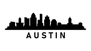 Horizonte de Austin sobre fondo blanco. video