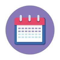 calendar reminder date isolated icon vector