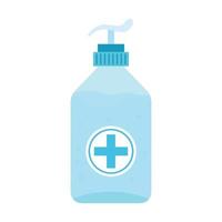 antibacterial soap bottle isolated icon vector