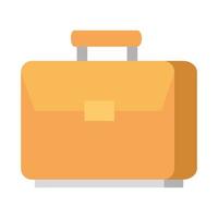 briefcase business handle isolated icon vector