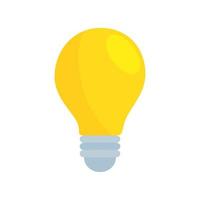 light bulb idea isolated icon vector